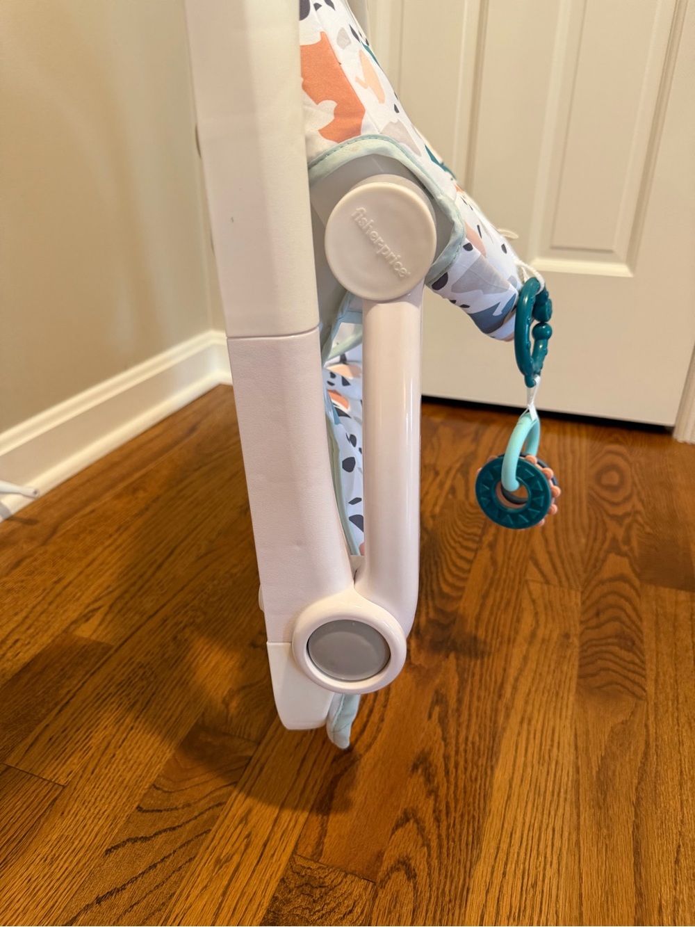 Fisher-Price Multi-Color Terrazzo Pattern Baby Seat with Teether Rings - Picture 6 of 6